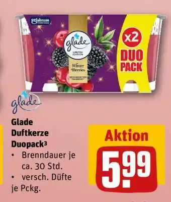 REWE Glade Duftkerze Duopack³ Angebot
