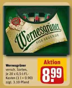 REWE Wernesgrüner Angebot