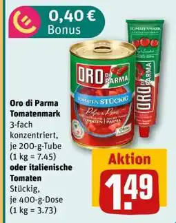 REWE ORO DI PARMA Tomatenmark Angebot