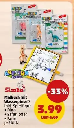 PENNY Malbuch mit Wasserpinsel Angebot