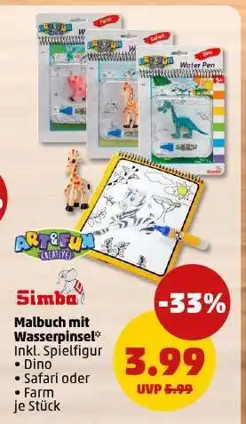 PENNY Malbuch mit Wasserpinsel Angebot