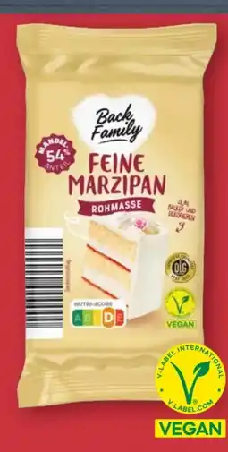 Aldi Nord Back Family Feine Marzipan-Rohmasse Angebot