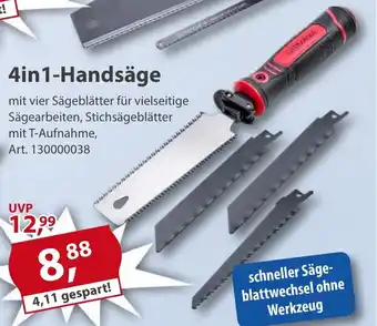 Sonderpreis Baumarkt GERMANIA 4in1-Handsäge Angebot