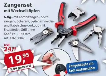 Sonderpreis Baumarkt GERMANIA Zangenset mit Wechselköpfen Angebot