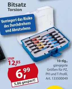 Sonderpreis Baumarkt GERMANIA Bitsatz Torsion Angebot