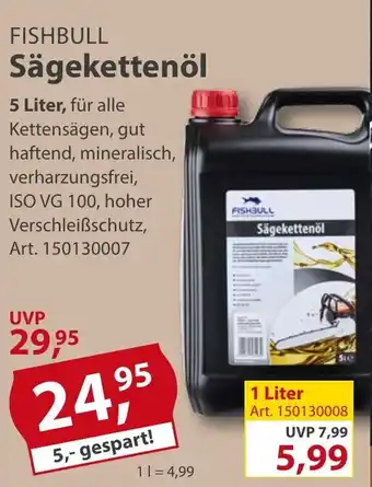 Sonderpreis Baumarkt FISHBULL Sägekettenöl Angebot