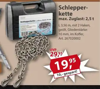 Sonderpreis Baumarkt Schlepper- kette max. Zuglast: 2,5 t Angebot