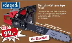 Sonderpreis Baumarkt scheppach Benzin-Kettensäge PCS53 Angebot