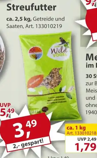 Sonderpreis Baumarkt Wild VOGEL Streufutter Angebot
