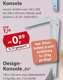 Sonderpreis Baumarkt Konsole Angebot