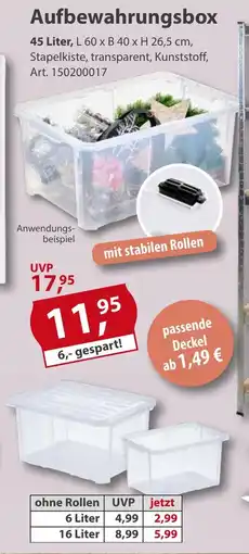 Sonderpreis Baumarkt Aufbewahrungsbox Angebot