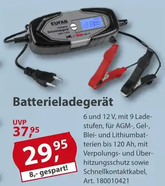Sonderpreis Baumarkt EUFAB Batterieladegerät Angebot