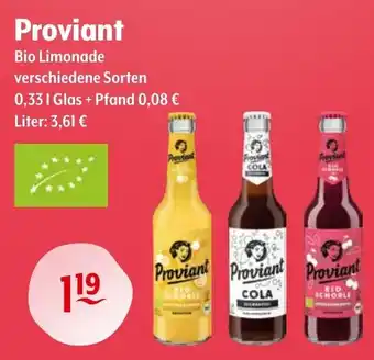 Getränke Hoffmann Proviant Bio Limonade Angebot