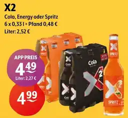 Getränke Hoffmann X2 Cola, Energy oder Spritz Angebot