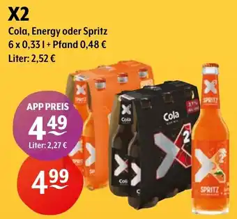 Getränke Hoffmann X2 Cola, Energy oder Spritz Angebot