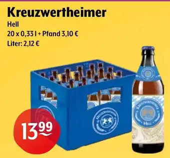 Getränke Hoffmann Kreuzwertheimer Hell Angebot
