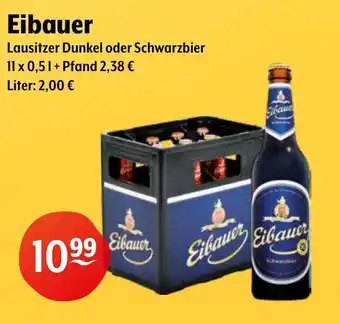 Getränke Hoffmann Eibauer Lausitzer Dunkel oder Schwarzbier Angebot
