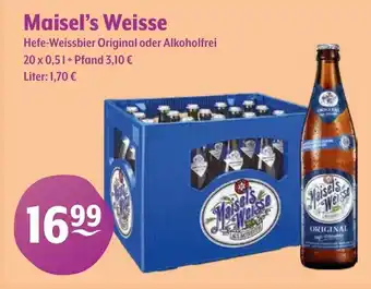 Getränke Hoffmann Maisel's Weisse Hefe-Weissbier Original oder Alkoholfrei Angebot
