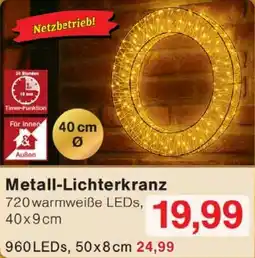Wiglo Wunderland Metall-Lichterkranz Angebot