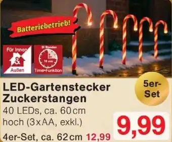 Wiglo Wunderland LED-Gartenstecker Zuckerstangen Angebot