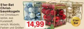 Wiglo Wunderland 51er-Set Christbaumkugeln Angebot