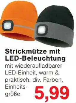 Wiglo Wunderland Strickmütze mit LED-Beleuchtung Angebot