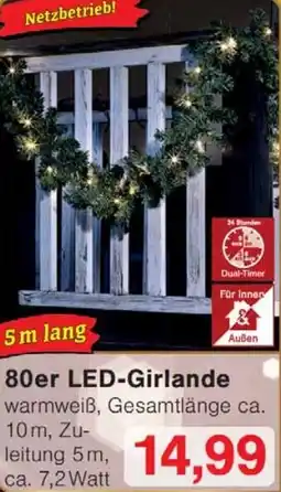 Wiglo Wunderland 80er LED-Girlande Angebot