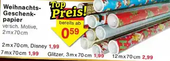 Wiglo Wunderland Weihnachts- Geschenkpapier Angebot