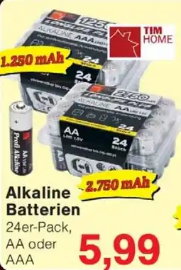 Wiglo Wunderland TIM HOME Alkaline Batterien Angebot