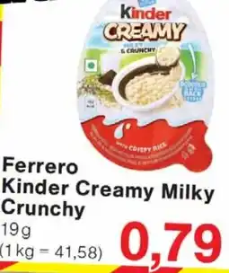 Wiglo Wunderland Ferrero Kinder Creamy Milky Crunchy Angebot