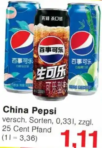 Wiglo Wunderland China Pepsi Angebot
