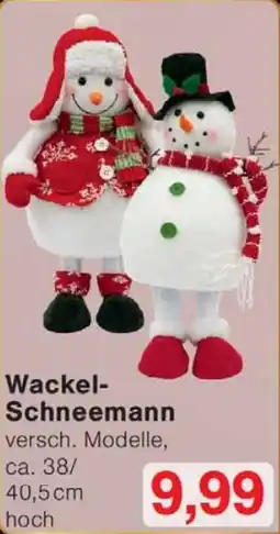 Wiglo Wunderland Wackel- Schneemann Angebot