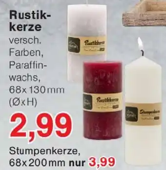 Wiglo Wunderland Rustikkerze Angebot