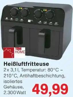 Wiglo Wunderland TIM HOME Heißluftfritteuse Angebot