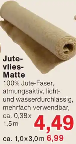 Wiglo Wunderland Jutevlies- Matte Angebot
