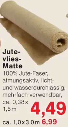 Wiglo Wunderland Jutevlies- Matte Angebot