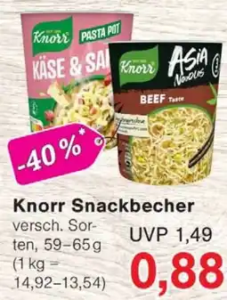 Wiglo Wunderland Knorr Snackbecher Angebot