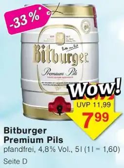 Wiglo Wunderland Bitburger Premium Pils Angebot