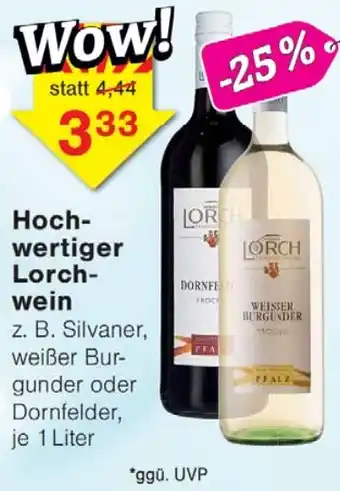 Wiglo Wunderland Hochwertiger Lorchwein Angebot