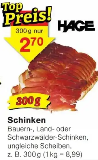 Wiglo Wunderland HAGE Schinken Angebot