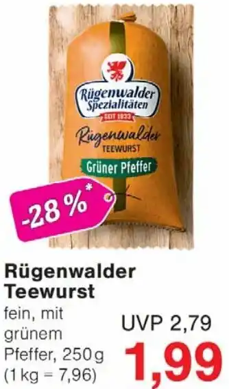 Wiglo Wunderland Rügenwalder Teewurst Angebot