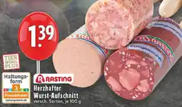 Edeka RASTING Herzhafter Wurst-Aufschnitt Angebot