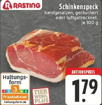 Edeka RASTING Schinkenspeck Angebot