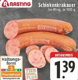 Edeka RASTING Schinkenkrakauer Angebot