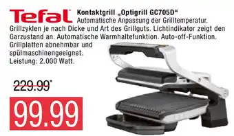 Marktkauf Tefal Kontaktgrill,,Optigrill GC7050" Angebot