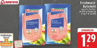 Edeka RASTING Frischwurst Aufschnitt Angebot
