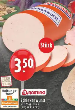 Edeka RASTING Schinkenwurst Angebot