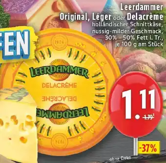 Edeka Leerdammer Original, Léger oder Delacrème Angebot