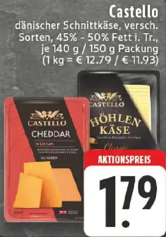 Edeka Castello dänischer Schnittkäse Angebot