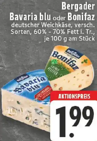 Edeka Bergader Bavaria blu oder Bonifaz Angebot